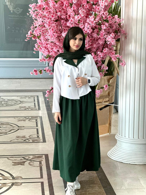 کت و دامن چهار دکمه