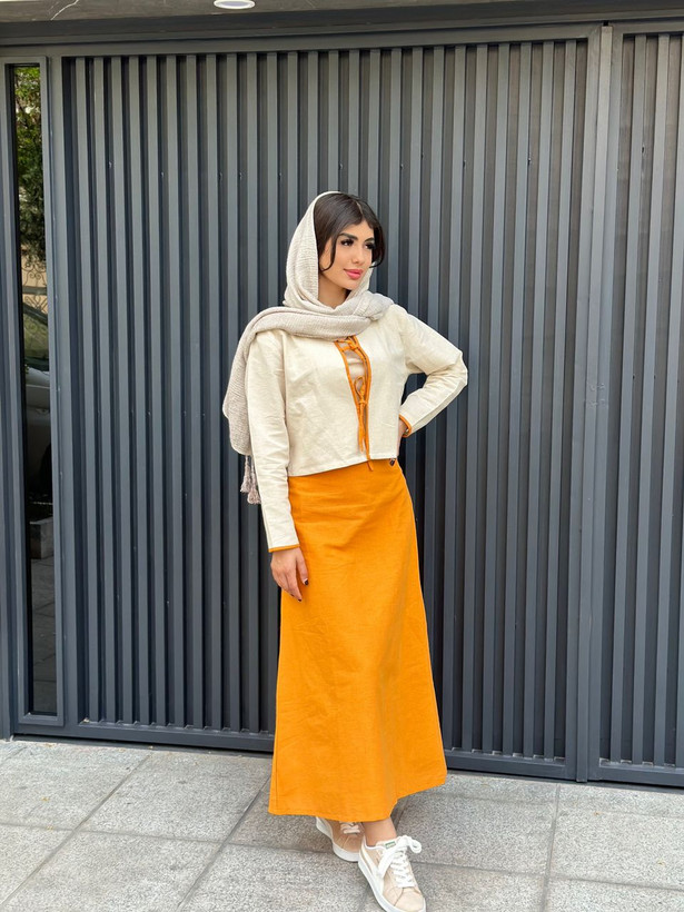 شومیز و دامن لینن