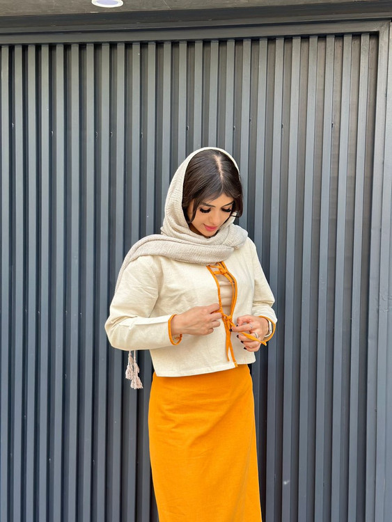 شومیز و دامن لینن